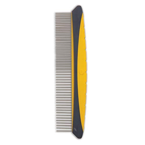 JW Pet Company 8-Inch Gripsoft Rotating Comfort Comb, Fine and Coarse (Pack of 2)