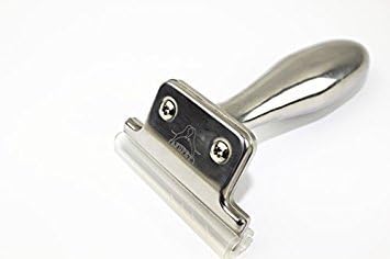 De Shedding Tool for Grooming Dogs & Cats * The WOOFIE Wand * The Original Chrome Dog Comb is Stainless Steel Handled Shedding Brush