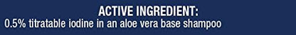 Farnam Medicated Shampoo with Aloe Vera and Iodine | Moisturizing and Gentle | for Horses, Ponies and Dogs | 16 oz (Pack of 2)