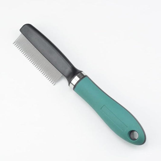 Combs for Grooming The Fur of Cats and Dogs, Available In A Variety of Colors. (Long&short,Malachite green)