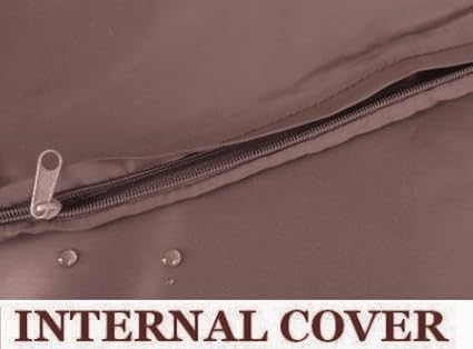 Dogbed4less 1 Pack Internal Duvet Case Waterproof Zipper Dog Bed Cover for Medium Large 37"x27"X4" Memory Foam Pad Pet Bed - 41"X31" Flat