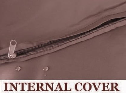 Dogbed4less 2 Pack Internal Duvet Case Waterproof Zipper Dog Bed Cover for Large 41"x27"X4" Memory Foam Pad Pet Bed - 45"X31" Flat