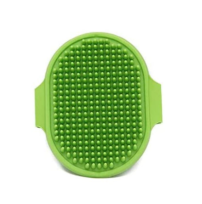 Veewon Silicone Pet Brush Pet Massage Bath Shampoo Brush Dogs Cats Cleaning Grooming Brushes (Green)