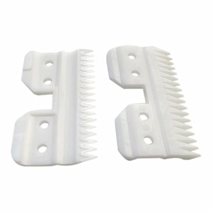 2pcs 18Teeth Ceramic Blade Fast Feed Clippers Replacement Blades for A5 Grooming Cutter Series, 18Teeth Andis Blade Parts (3F/3FC, 4F/4FC, 5F,/5FC, 7F/7FC, 3#, 4#, 5#,7#, 8.5#, 9#, 10#)