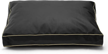 Dog Bed Cover 54Lx44Wx4H Inch.Waterproof Heavy Duty Durable Oxford Dog Bed Replacement Covers with Zipper.Washable Removable Pet Bed Mattress Protector Cover.Black,Cover Only.