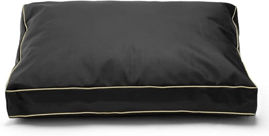 Dog Bed Cover 44Lx32Wx4H Inch.Waterproof Heavy Duty Durable Oxford Dog Bed Replacement Covers with Zipper.Washable Removable Pet Bed Mattress Protector Cover.Black,Cover Only.