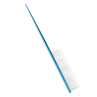 2Pcs Pet Hair Comb, Dog Grooming Comb with Stainless Steel Teeth Professional Pet Dematting Tool, Prevents Knots and Mats for Cat Dog Small Medium Pets