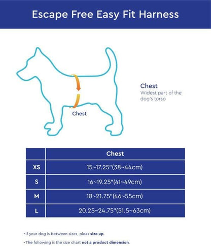 Gooby Escape Free Easy Fit Harness - Blue, Small - No Pull Step-in Patented Dog Harness with Quick Release Buckle for Small to Medium Dogs