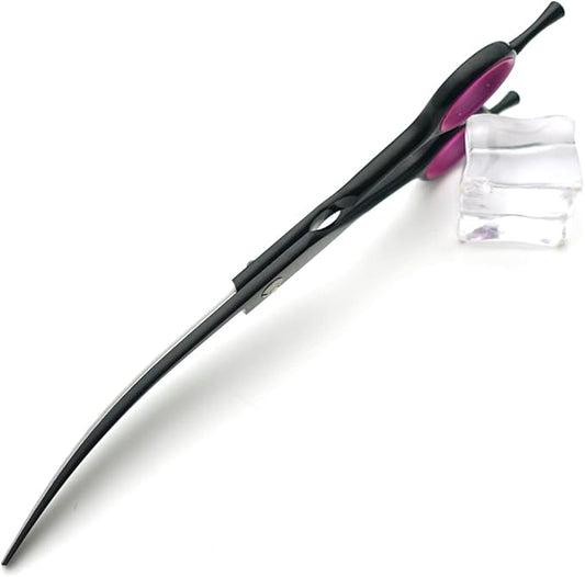 Professional Dog Grooming Shears Set Dogs Straight & thinning & Curved scissors & chunkers Scissorswith comb in 1 Set for Right-handed & Left-handed (7 in. Black Left-handed)