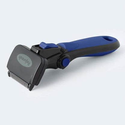 Deshedding Brush for Dogs & Cats - Small & Blue, Long Hair Grooming Tool, Dog Deshedding Brush, Cat Deshedding Brush, Lightweight Deshedding Tool for Shedding Control