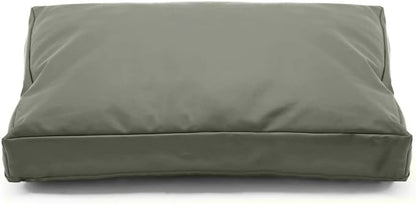 Dog Bed Cover 44Lx32Wx4H Inch.Waterproof Heavy Duty Durable Oxford Dog Bed Replacement Covers with Zipper.Washable Removable Pet Bed Mattress Protector Cover.Grayish Green,Cover Only.
