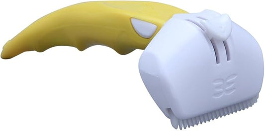 Iris Ohyama Pet Brush, Hooley Easy Yellow, Dog Medium