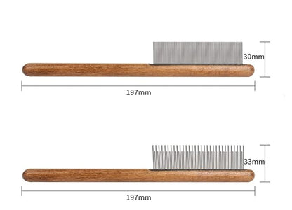 Dematting Comb for Dogs,CISHNOU Solid Wood Pet Grooming Tool Dematting Comb for Cats,Dogs and rabbits