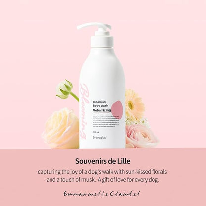 Blooming Volumizing Dog Shampoo, Loved by Top Korean Groomers, Volumizing Formula for a Shiny & Fluffy Coat – Easy Breezy, Professional Care at Home (16.9 fl oz/500ml) (16.9 fl oz)