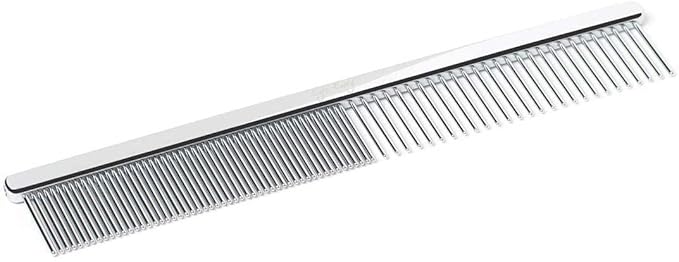 Eye Envy Tear Stain Remover Comb for Dogs and Cats. Fine/Coarse Comb with 80 Rounded Pins. Gently Remove Crusty Eye Debris, Gunk and Boogers. Face and Feet Comb. Remove Tangles