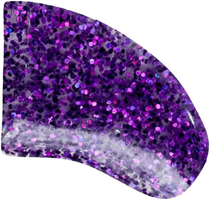 40-Pack Soft Nail Caps for Dogs Claws Purple Holographic Glitter Small