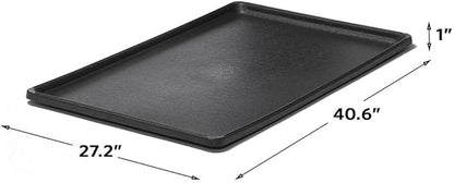 MidWest Homes for Pets Replacement Pan for 42" Long Midwest Dog Crate, Fits iCrate, New World and Life Stages Dog Crates, Pan Measures 40.6L x 27.2W x 1 inches, Black, Model 9PAN