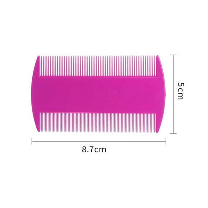 20 Pcs Plastic Pet Combs Double Sided Fine Tooth Hair Combs Pet Hair Grooming Combs for Short Hair of Pets or Humans (Assorted Colors)