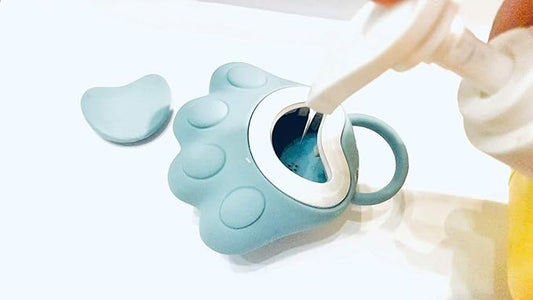 Dog Bath Brush,Soft Pet Shampoo Brush,Cat Puppies Massage Brush for Massaging Washing＆Bathing(Blue)
