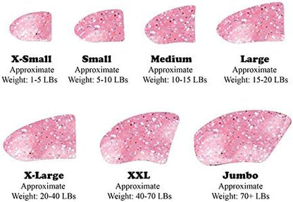 40-Pack Soft Nail Caps for Dogs Claws Pink Glitter X-Large