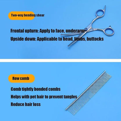 ANTNX Pet Grooming Clipper Set with Comb for Dogs and Cats