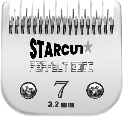 Detachable Dog, Cat, and Horse Pet Professional Grooming Clipper Replacement Blades, Compatible with Most A5 Andis, Oster, Wahl Series Clippers, Made of Stainless Steel. (#7 1/8" (3.2mm))