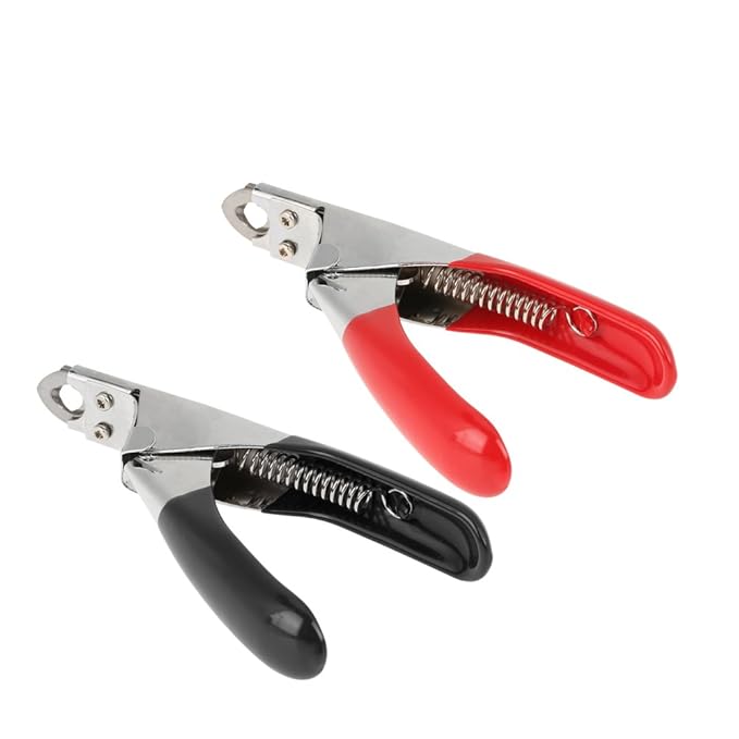 Fdit Pet Dog Nail Clippers Dedicated Nail Scissors Toe Claw Shear Clippers Trimmer Cutter for Small Animals (Black)