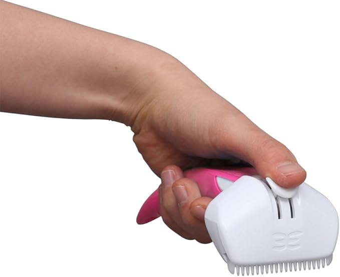 Iris Ohyama Hoolie Easy Pet Brush, Pink, Size S
