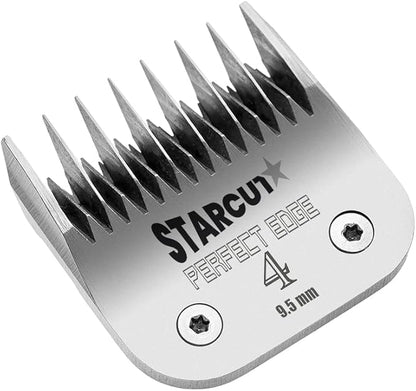 Detachable Dog, Cat, and Horse Pet Professional Grooming Clipper Replacement Blades, Compatible with Most A5 Andis, Oster, Wahl Series Clippers, Made of Stainless Steel. (#4 3/8" (9.5mm))