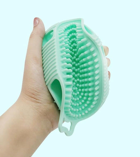 Dog Grooming Brush,Soft Silicone Pet Bath Brushes with Handle Grooming Brush Cat,Shampoo Soothing Comb for Wet Dry Long Short Haired Pets Massaging