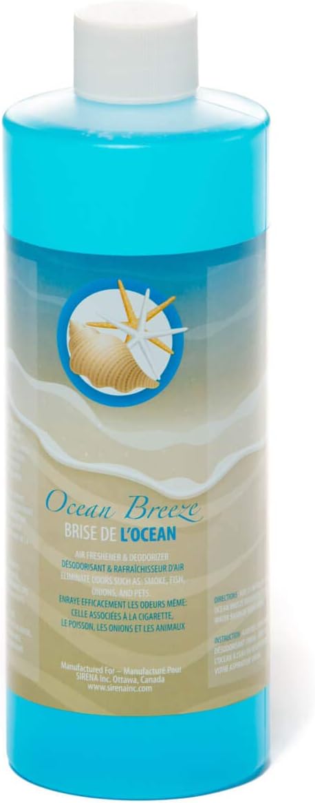 Sirena Vacuum Ocean Breeze Fragrance - Room Deodorizer - Removes pet and cooking odors - Smoke eliminator leaves you with clean Fresh Air