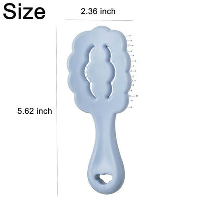 Soft Bristle Cat-Ear Puppy Brush and Cloud Shape Small Dog Grooming Brush