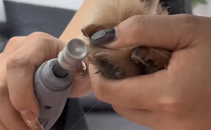 Dog Nail Grinder and Trimmer - Dog Nail Grooming Tool for Dremel - 1/8" Pet Nail Grinder Attachment for Dogs Cats and Small Animals (2L)