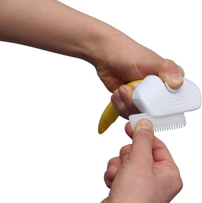 Iris Ohyama Pet Brush, Hooley Easy Yellow, Dog Medium
