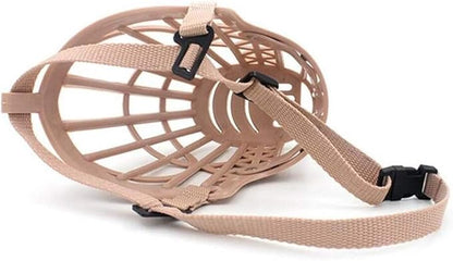 7pcs/Set Plastic Dog Muzzle, Anti Bite Adjustable Pet Basket, Dogs Training Mouth Cover Mesh Cage, Breathable Comfortable