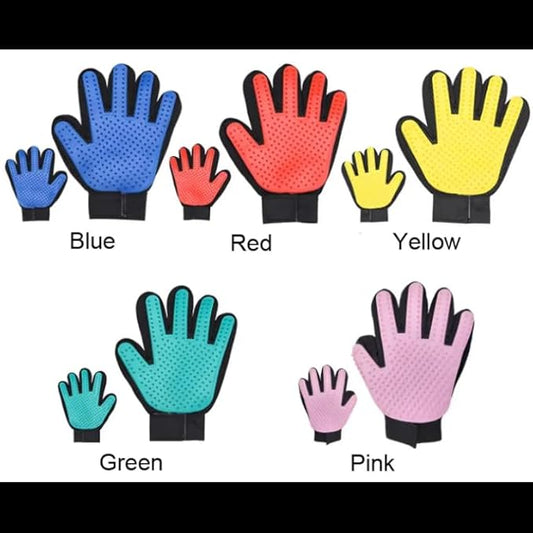 | Pet Grooming | Gentle | Efficient Hair Fur Removal | Bath | Pet Glove Brush (Blue - Right Hand Only)