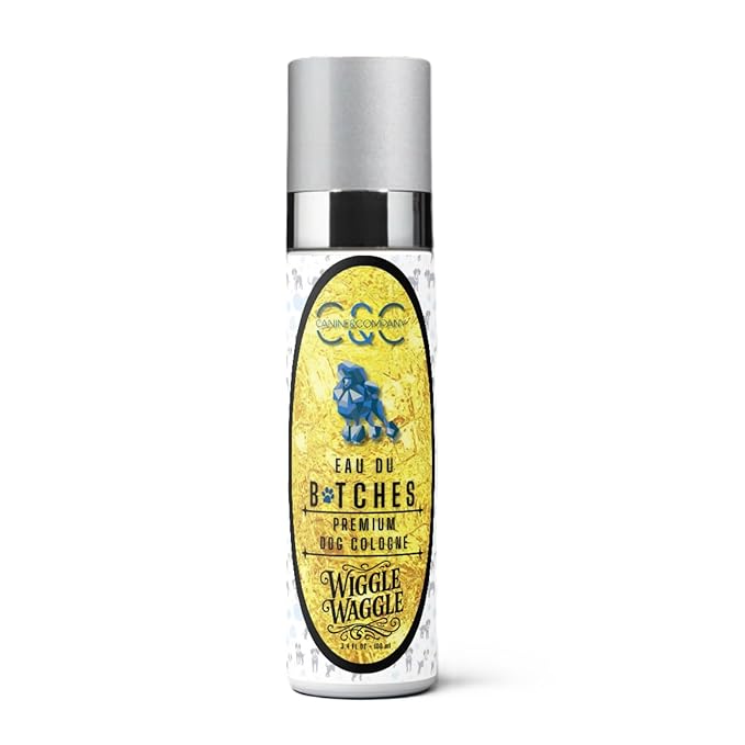 Eau Du Btches - Wiggle Waggle Premium Dog Cologne, 3.4 fl oz - All-Natural & Alcohol-Free - Luxury Long Lasting Scent