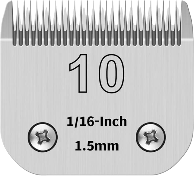 Dog Grooming Clipper Replacement Blades, Compatible with Ainds, Oster A5, Wahl Km10 and Other Series Clippers (10#|1Pack)