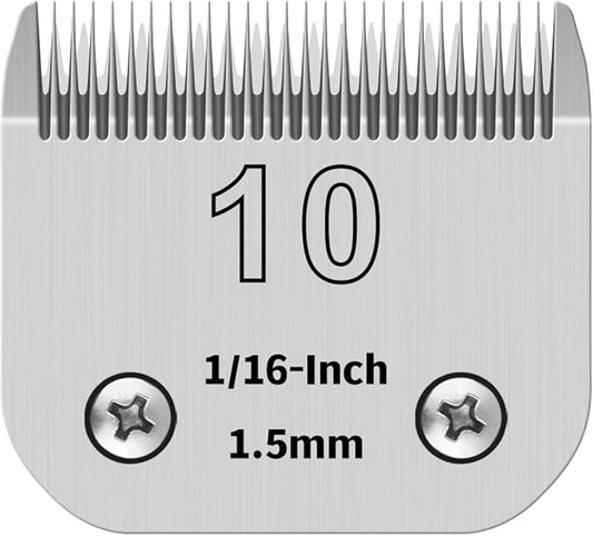Dog Grooming Clipper Replacement Blades, Compatible with Ainds, Oster A5, Wahl Km10 and Other Series Clippers (10#|1Pack)