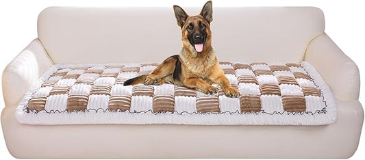 Pet Couch Cover, Couch Cover for Dogs Washable,Durable Pet Couch Covers for Sofa,Pet Friendly Sofa Protector, Large Dog Furniture Shield, Easy Clean Dog Couch Cover(27.6X82.7In,Light Coffee)
