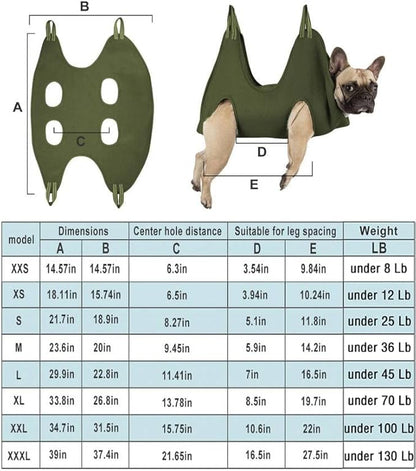 Dog Grooming Hammock Harness for Medium-Large Size Dogs, Pet Grooming Hammock Dog Nail Hammock with Nail Clippers/Trimmer,Dog Sling Holder Helper for Nail Trimming/Clipping