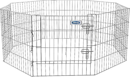 Petmate Exercise Pen W/Door Snap-Hook Design Included Ground Stakes 5 Different Heights