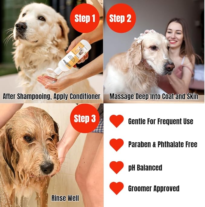 Showseason® Sugar Cookie Pet Conditioner 16 oz | Long-Lasting Odor Eliminator | Paraben-Free | Biodegradable and Non-Toxic | Made in USA