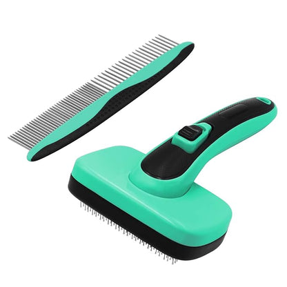 Dog Cat Pet Comb for Removing Tangles and Knots,for Removing Matted Fur,Stainless Steel Teeth Camb for Dogs & Cats,Pet Hair Comb for Home Grooming Kit,Best For Poodles, Goldendoodles