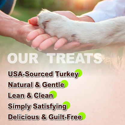 AFreschi Turkey Tendons for Dogs, USA-Sourced, Healthy Dog Treats, Rawhide-Free Puppy Chews, Long Lasting, All Natural, Hypoallergenic Dog Treats, Classic Series, Sliced, 3.5 oz Pack