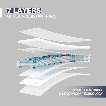 Heavy Duty Underpads 40"X60" Super Sized Chucks Pads 270 Grams Disposable Bed Pads with Strength Cloth Backing Extra Absorption Pads for Incontinence (100X152CM, 15 Count, Discreet Packaging)