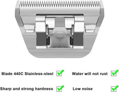 2 Pack 30 Wide Blades for Dog Grooming,Compatible with Andis,Oster A5,Wahl km10 Clippers,Cutting Length 1/100"