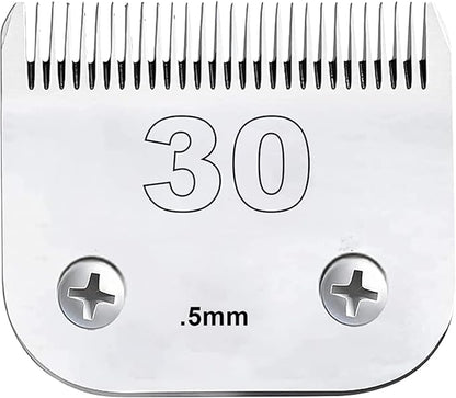 Dog Grooming Detachable Ceramic Blade Compatible with Andis Hair Clippers (#30:(1/50")(0.5mm))