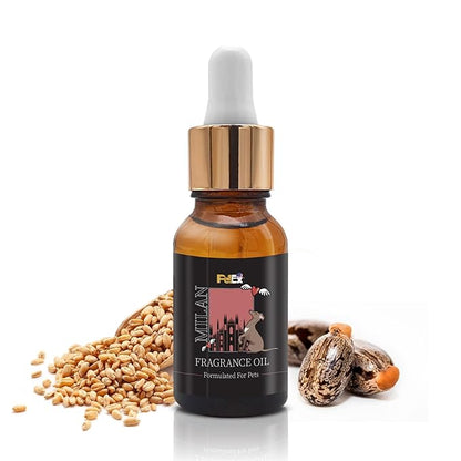 Petex Premium Pet Fragrance Oil | Ultra Premium Natural Pet Care with Dead Sea Minerals | Dog Perfume Fragrance Oil Long Lasting Scent | Natural Pet Cologne - Suitable for Dogs and Cats (Milan)