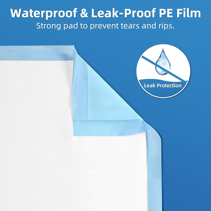 50 Count Extra Large Chucks 36"x36" Thicken Elderly Adults Incontinence Bed Pads Disposable, Heavy Duty Absorbency Underpads Waterproof, XXL Extra Large Puppy Pee Training Pad